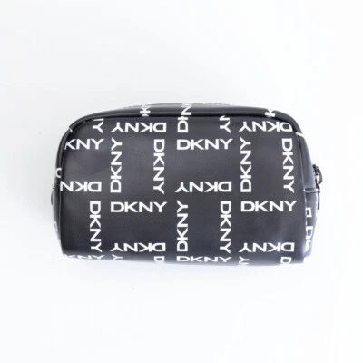 Bolsa de cosméticos DKNY Tilly Logo negra (usada/como en la foto) Foto 1 de 2