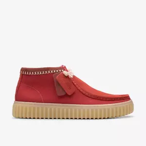 Clarks Men's Torhill Hi Red Combi 26181384 - Picture 1 of 6