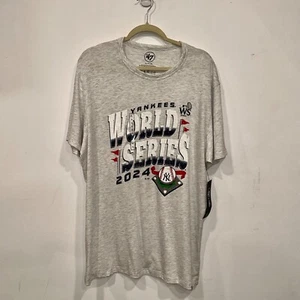 '47 2024 World Series Bound Men's New York Yankees Franklin T-Shirt Gray Tee XL - Picture 1 of 10