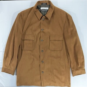 Irvine Park Mens Button Up Blazer Jacket Coat Size 42-2 Brown 100% Polyester - Picture 1 of 4