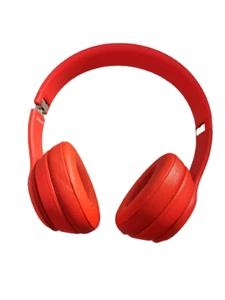 Beats Solo3 Ear-Pad (On the Ear) Bluetooth RED Headphones - FAULTY - Picture 1 of 3