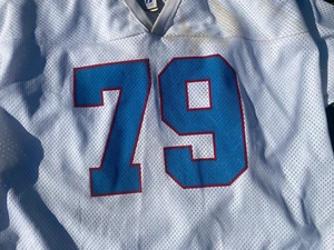 RAY CHILDRESS - HOUSTON OILERS #79 LOGO 7 XXL WHITE JERSEY - Bild 1 von 5