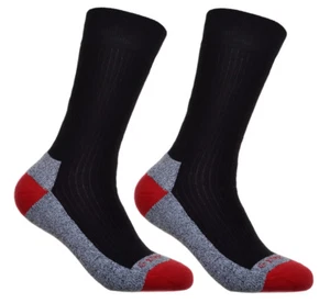 2 pairs of Mens Cotton Coolmax walking Socks - Picture 1 of 5