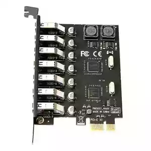 Tarjeta de expansión USB3 PCIe PCI-e USB 3.0 PCI Express Adaptador PCI e a 7 puertos USB 3 - Imagen 1 de 6