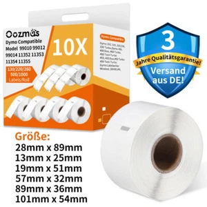 Label Etiketten für Dymo 99012 99014 11354 Labelwriter 400 450 Turbo 320 400 Duo - Bild 1 von 60