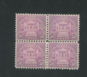 1931 United States Postage Stamp #701 Mint Lightly Hinged VF OG Block of 4