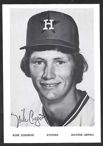 Mike Cosgrove HOUSTON ASTROS UNSIGNIERT 3-1/2 x 5 TEAMAUSGABE FOTOKARTE #2 - Bild 1 von 1