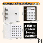 Pvc Money Savings Challenge Binder Bouth Button Mini Budget Lider Enveloppe _Wf