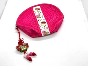Korean traditional pattern quilted coin or credit card wallet - Picture 1 of 3
