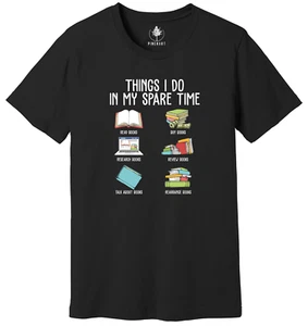 Book Lover Shirt, Things I Do in My Spare Time, Librarian Shirt - Picture 1 of 3