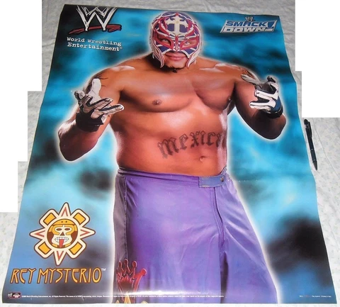 1 POSTER LOCANDINE WRESTLING WWE MEXICAN WRESTLER,REY MISTERIO,SMACKDOWN VINTAGE Cover
