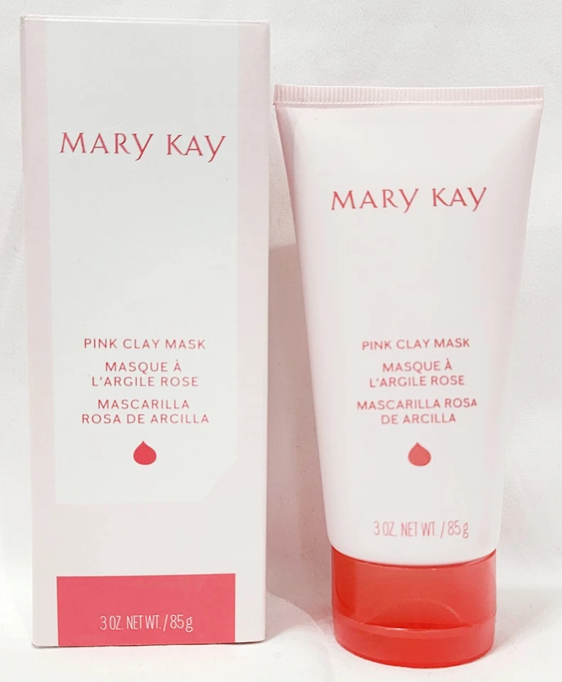 Mary Kay PINK CLAY MASK Dry Oily Skin Cleanser Exfoliator Facial 3 oz/85g New - Image 1 of 4