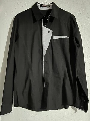 CAMISA MASCULINA SOB MEDIDA DE ALGODÃO SLIM FIT DOUBLJU, 2XL preta - Imagem 1 de 2