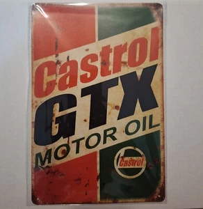 Letrero de metal Castrol GtX - nuevo en paquete - Imagen 1 de 1