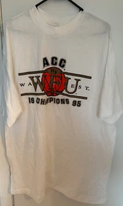 Wake Forest Demon Deacons Men's Basketball ACC 1995 Champions T-Shirt NWT XXL - Picture 1 of 3