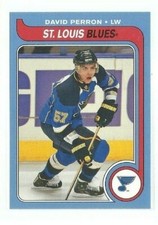  2008-09 O-Pee-Chee 1979-80 Retro Blank Backs #172 David Perron (ref 16565)