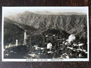 RPPC - Airview, Mt Wilson, CA - 1925-42, Rough Edges