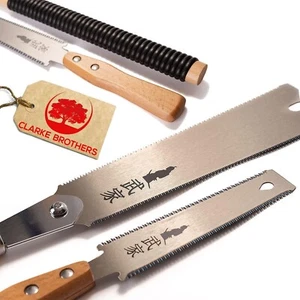 Set of 2 - Ryoba Japanese Pull Saw 9.5 Inch and Flush Cut Saw 6 Inch – Woodworki - Picture 1 of 9