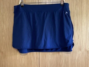 Head Damen Mittelalter blau Slim Tennis Vigor Skort Dri-Motion Gr. XL - Bild 1 von 8