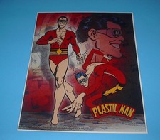 DC COMICS PLASTIC MAN JUSTICE LEAGUE OF AMERICA POSTER PIN UP