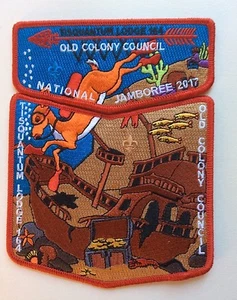 2017 Tisquantum 164 / Old Colony Council Jamboree 2-Part Flap Set (S-86 & X-21) - Picture 1 of 1