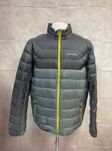 Eddie Bauer Men's Full Zip Puffer Jacket Gray/Black Size L - Picture 1 of 6