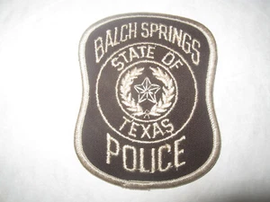 BALCH SPRINGS TEXAS POLICE PATCH (VERSION VIER) - Bild 1 von 1