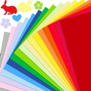 50 Sheets Colored Cardstock Paper A4 Colorful Construction Paper Art Card Sto... - Picture 1 of 6