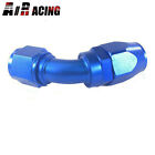 12An 45 Degree Blue Swivel Seal Oil/Fuel/Gas Hose Line End Fitting Adapter New