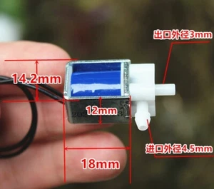 DC5V 6V 2-Way Micro Mini válvula solenoide eléctrica Válvula de agua de aire normalmente cerrada - Imagen 1 de 5