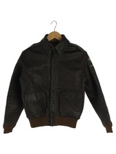 EASTMAN LEATHER CLO Leather Jacket Blouson  36 Leather BRW  A-2 TALON