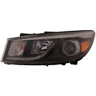 Headlight For Kia Sedona 15-18 Driver CAPA Certified Halogen Lamp Black Housing Kia Sedona