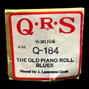 The Old Piano Roll Blues QRS Player Piano Roll #Q-184 (B) - Picture 1 of 4