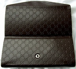 GUCCI BRILLENETUIS BRAUN FALTHARTBOX BEAUTY KOSMETIK TASCHE BAG UNISEX - Bild 1 von 8