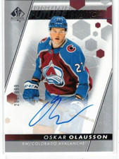2022-23 SP AUTHENTIC OSKAR OLAUSSON FUTURE WATCH AUTO ROOKIE CARD 206/999 #190
