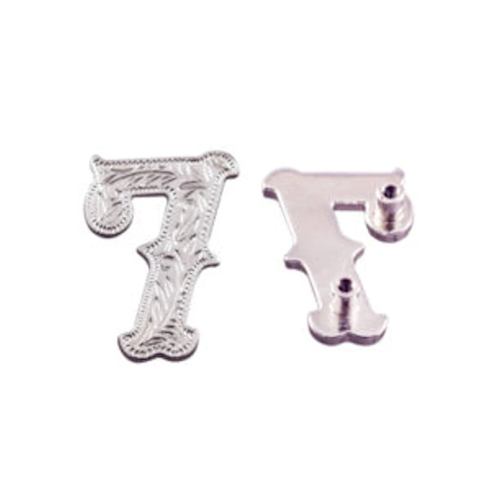 Number 7 Screwback Concho in Shiny Silver 1339-34 - Image 1 of 1