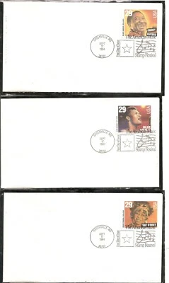US SC # 2854-2861 American Music Series FDC. Ready For Cachet - Image 1 of 3