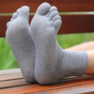 Big deal 1-5Pairs Mens 85% Bamboo five finger socks toe socks Sports Breathable - Picture 1 of 25