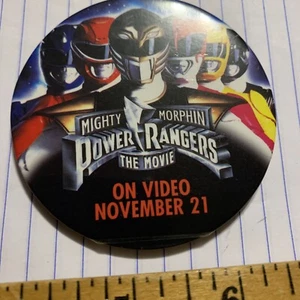 Spilla pulsante promozione uscita film Power Rangers Mighty Morphin vintage - Foto 1 di 7