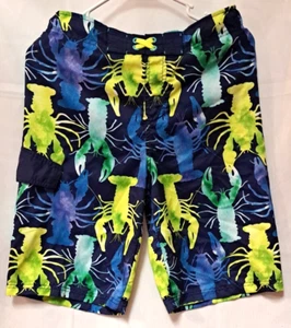 Cherokee Swim Trunks Boys XL Side Leg Pocket Mesh Liner Shorts Lobster - Picture 1 of 4