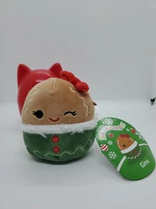 Squishmallows Gina der Lebkuchen Mystery Squad Weihnachten Urlaub Plüsch NEU 4 Zoll - Bild 1 von 5