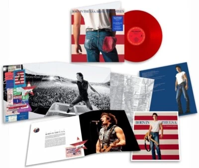 BRUCE SPRINGSTEEN Born In The USA Red Coloured Vinyl 40th LP NEW* 2024/Booklet - Image 1 of 4