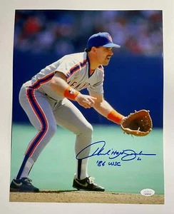 Howard "HoJo" Johnson Autographed 11x14 Photo with 86 WSC Inscription (JSA) - Picture 1 of 1