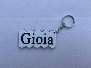 PORTACHIAVI SEGNAPOSTO PLEXIGLASS REGALO BATTESSIMO COMUNIONE MATRIMONIO PERSONA - Imagen 1 de 2