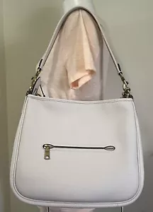 Borsa a tracolla grande Coach Cary gesso morbida pelle ciottoli CC435 - Foto 1 di 14