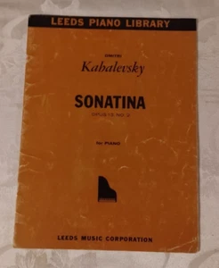 SONATINA Op 13 Nº Partituras vintage MCA 2 para piano de Dmitri Kablevsky 1948 - Imagen 1 de 7