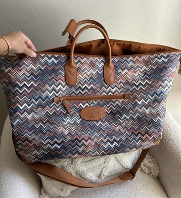 Bolso de fin de semana Missoni para BRICS multicolor Chevron en zigzag de cuero  Foto 1 de 4
