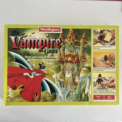 The Vampire Game Waddingtons Vintage Board Game Dracula 100% Complete 1987 - Image 1 of 3