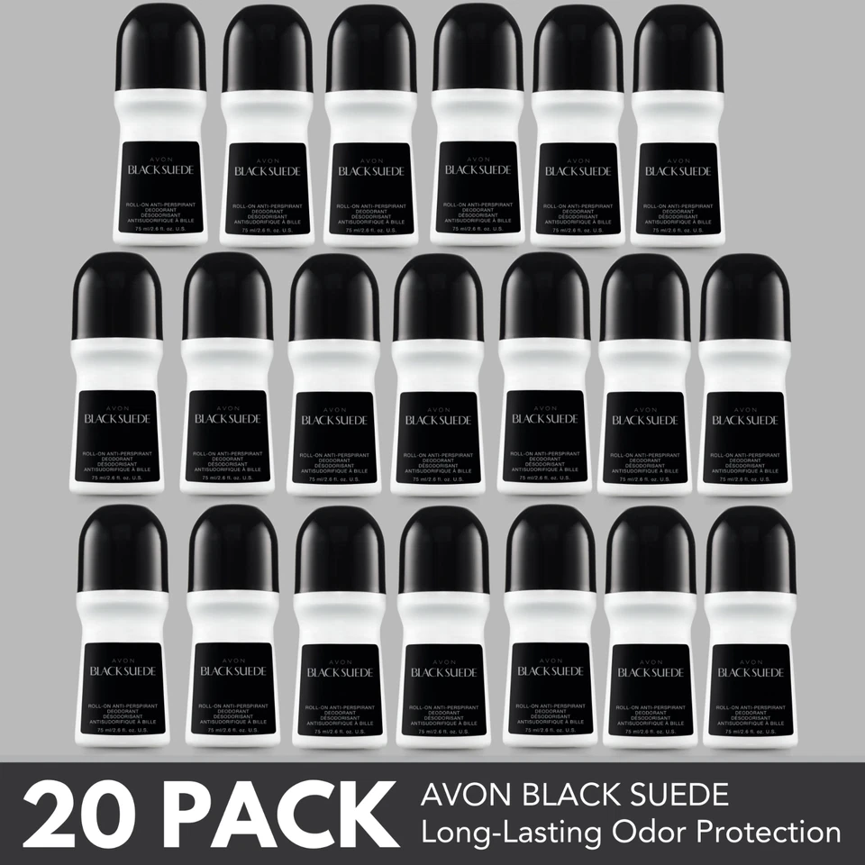 Avon Black Suede Antiperspirant Deodorant Long-Lasting 2.6 fl oz (3-Pack)