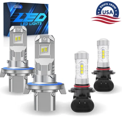 Combo de bombillas LED de haz alto bajo luz antiniebla para Mitsubishi Eclipse 2009-2012 Foto 1 de 4